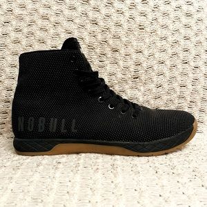 No Bull High-Top Trainer Athletic Shoe Black Gum Women’s Size 10